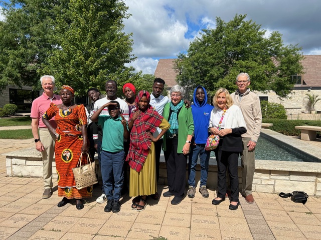 The Amos Family at Holy Family